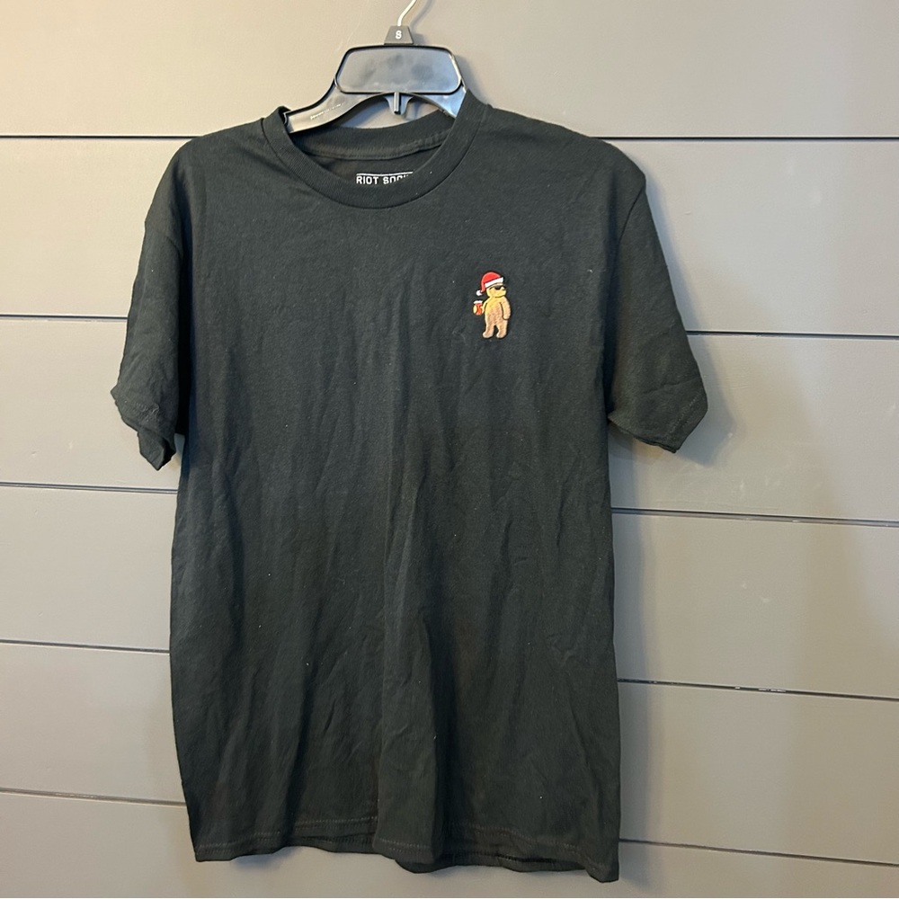 Riot Society Christmas Tee sz Medium Black